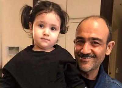 مهران غفوریان و دختر کوچکش در خانه جشنواره فیلم فجر