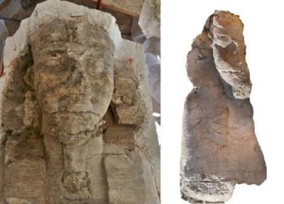 کشف دو مجسمه بزرگ ابوالهول در اقصر مصر