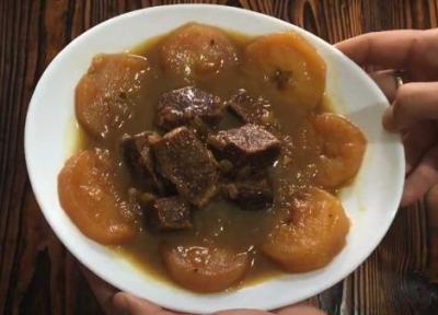 طرز تهیه خورش سیب گلاب خوشمزه و مرحله به مرحله